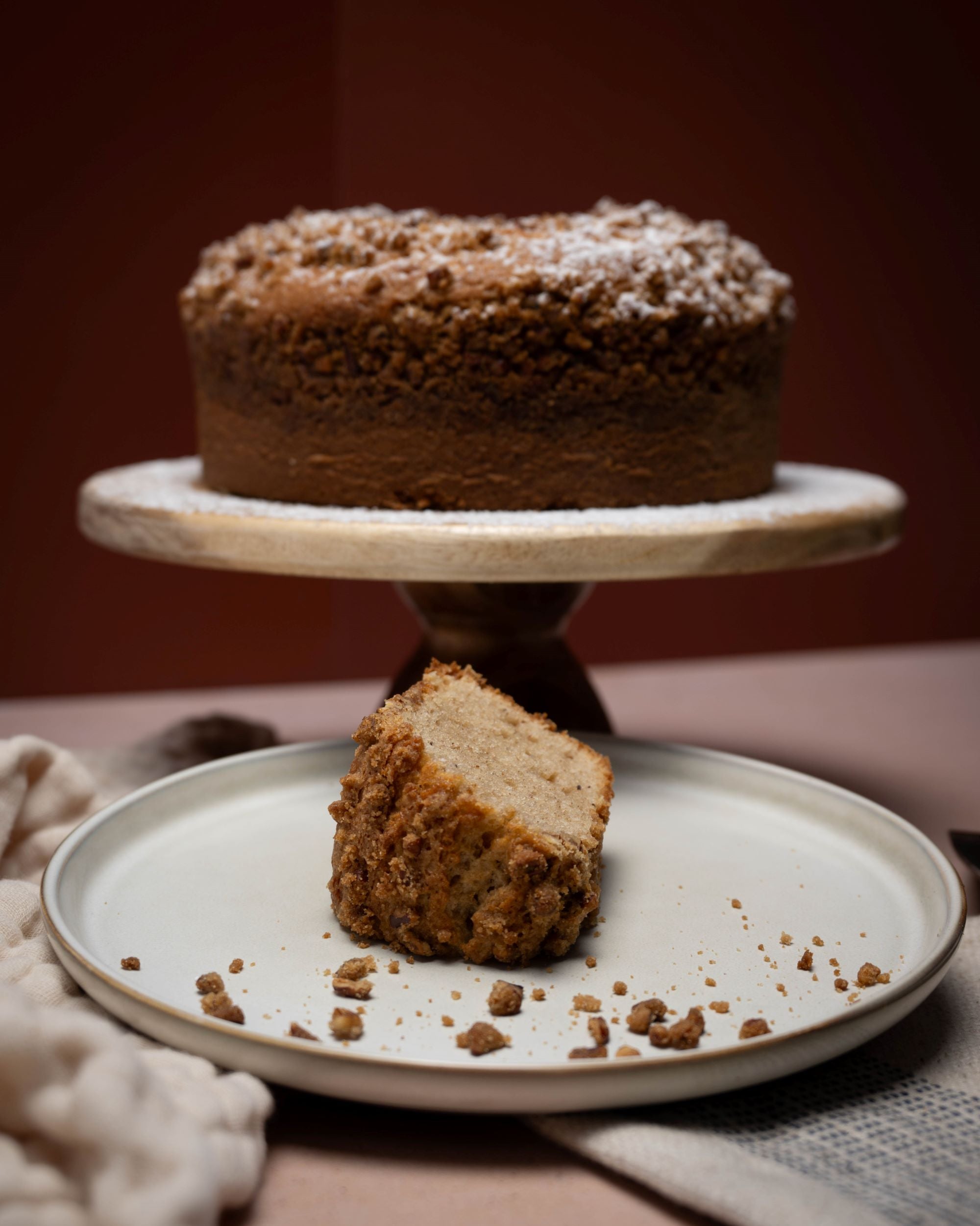 Cinnamon Pecan Ring Cake