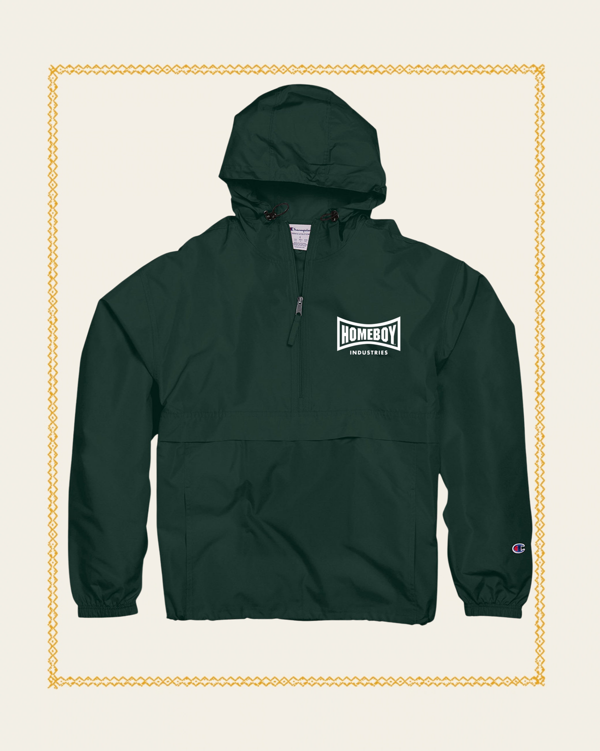 Champion Hunter Green Windbreaker