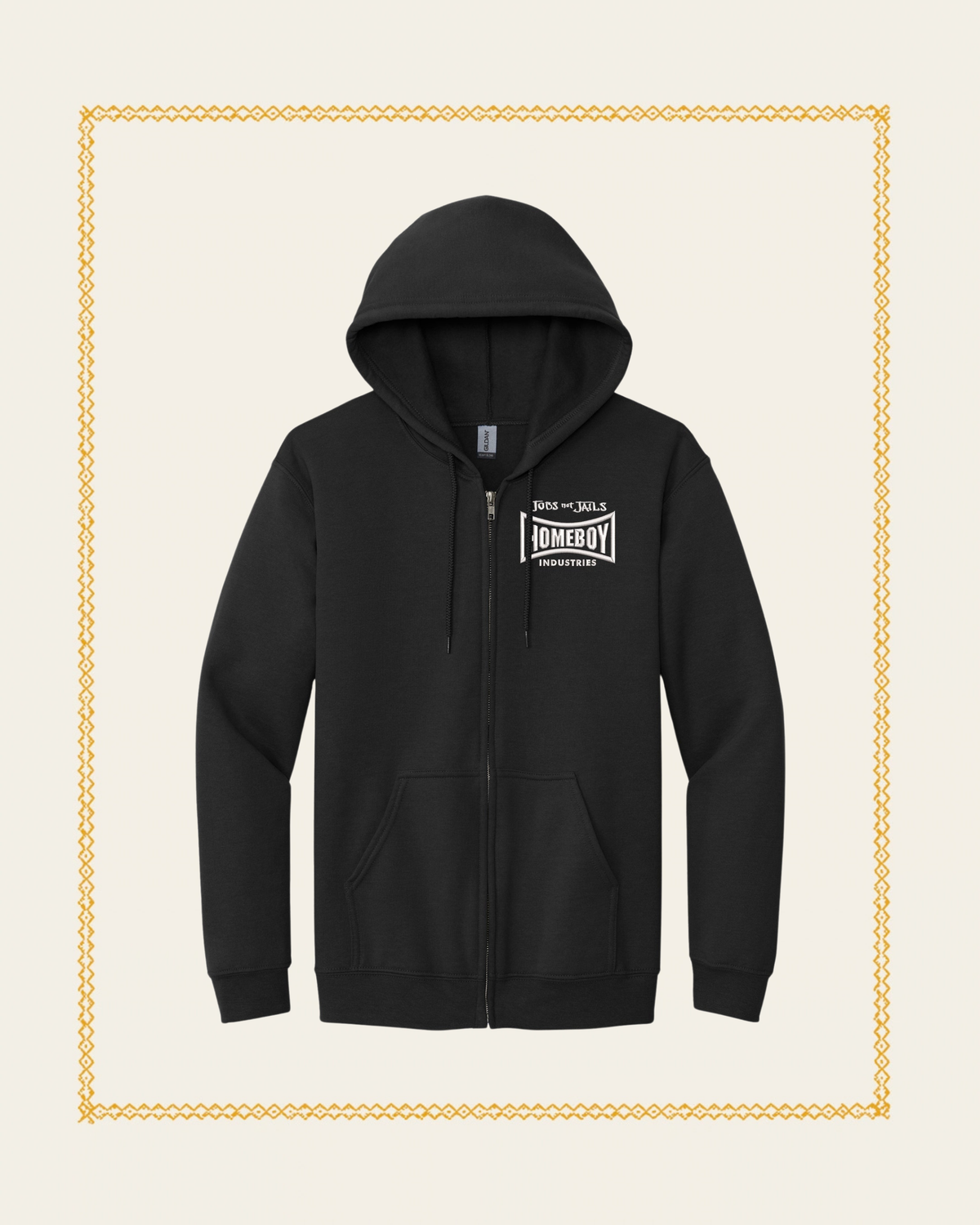 Jobs Not Jails Zip-Up Hoodie