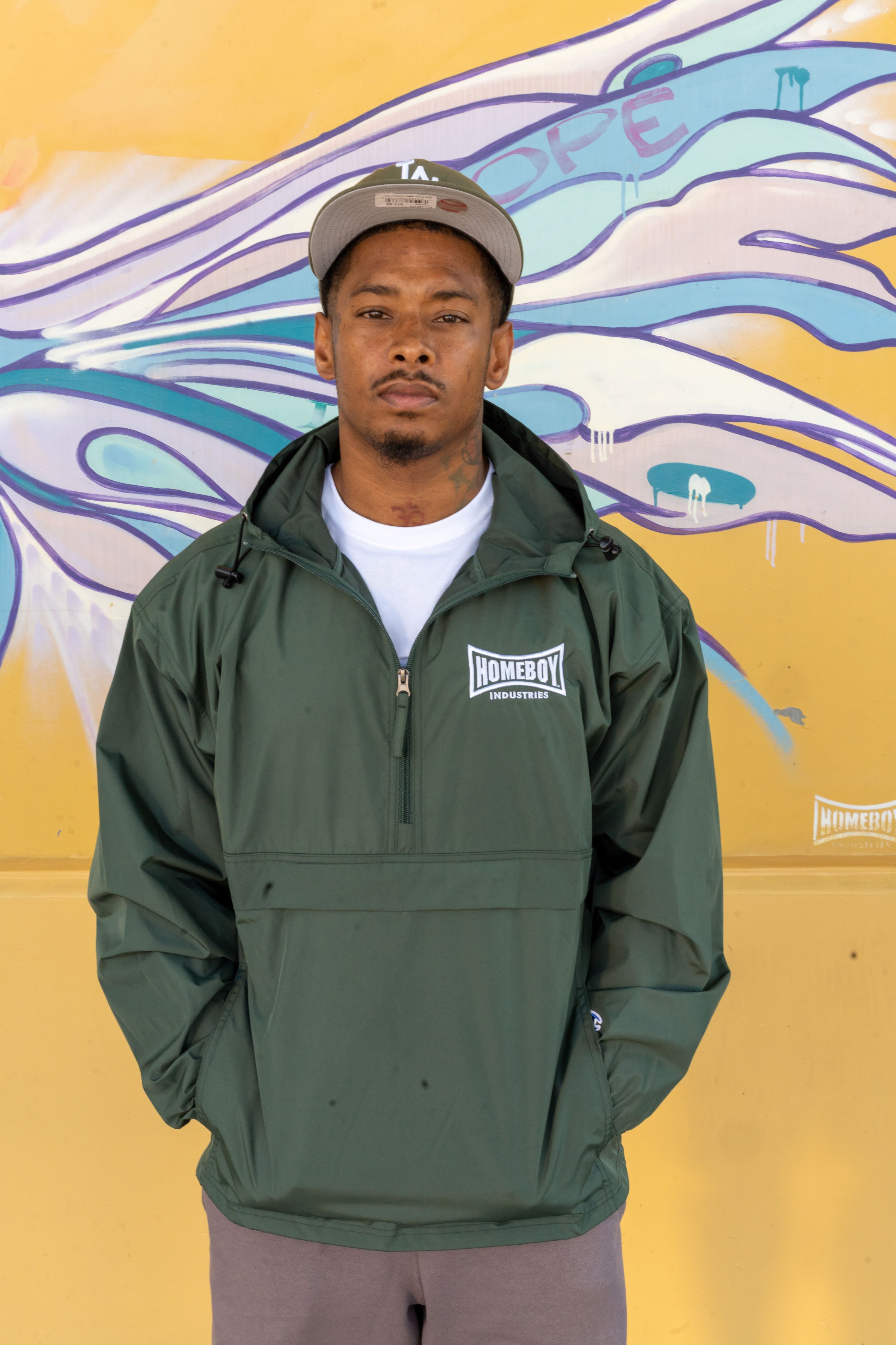 Champion Hunter Green Windbreaker