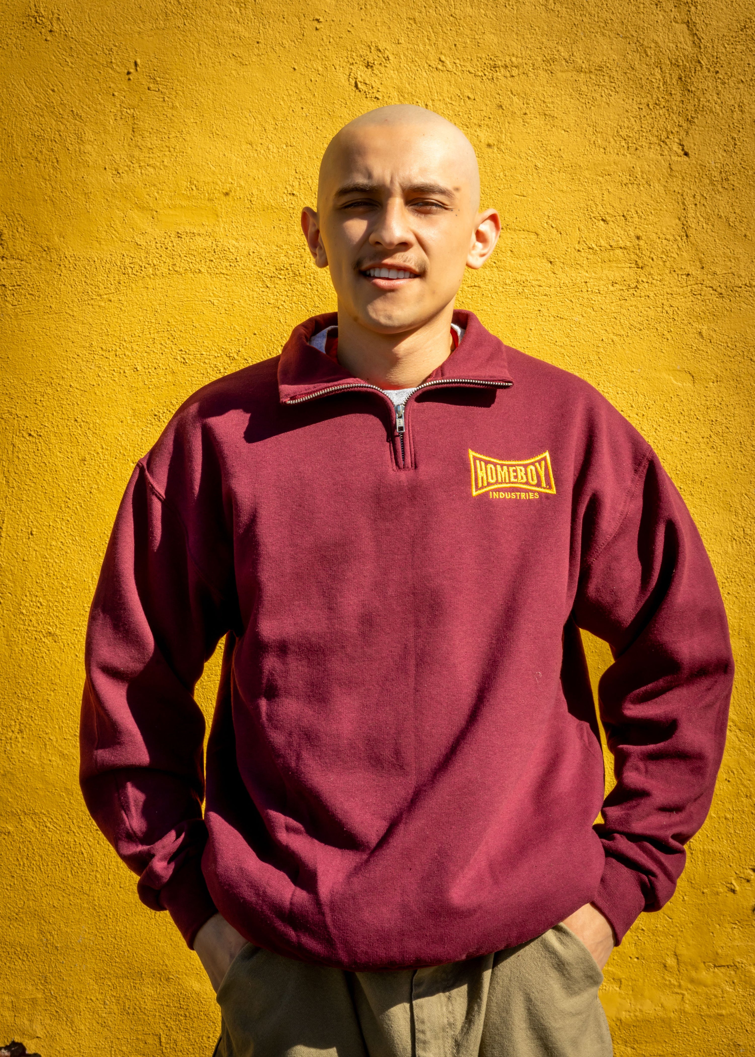 Holiday Edition Maroon Quarter Zip